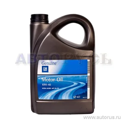 Масло моторное GM Motor Oil 10W-40 полусинтетическое 4 л 19 42 045
