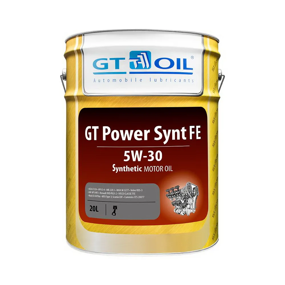 Масло моторное GT OIL GT POWER SYNT FE 5W-30 синтетическое 20 л 8809059408025