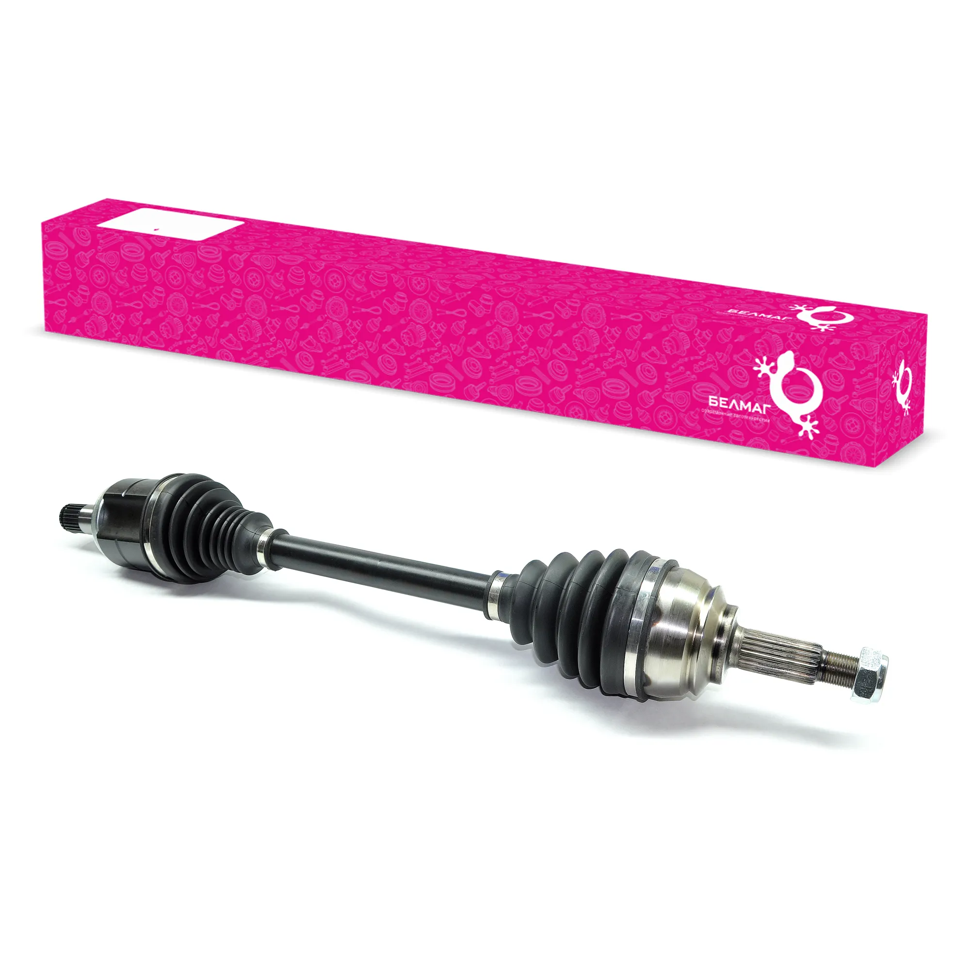 Привод LADA (Largus, Xray) левый (КПП ВАЗ) БелМаг BM.0508 ОЕМ №8450020014