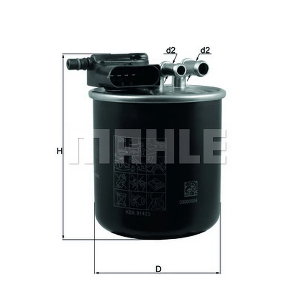 Фильтр топливный MB A/B/ML II/GLE+Sprinter mot.OM642/OM651 KNECHT/MAHLE KL949