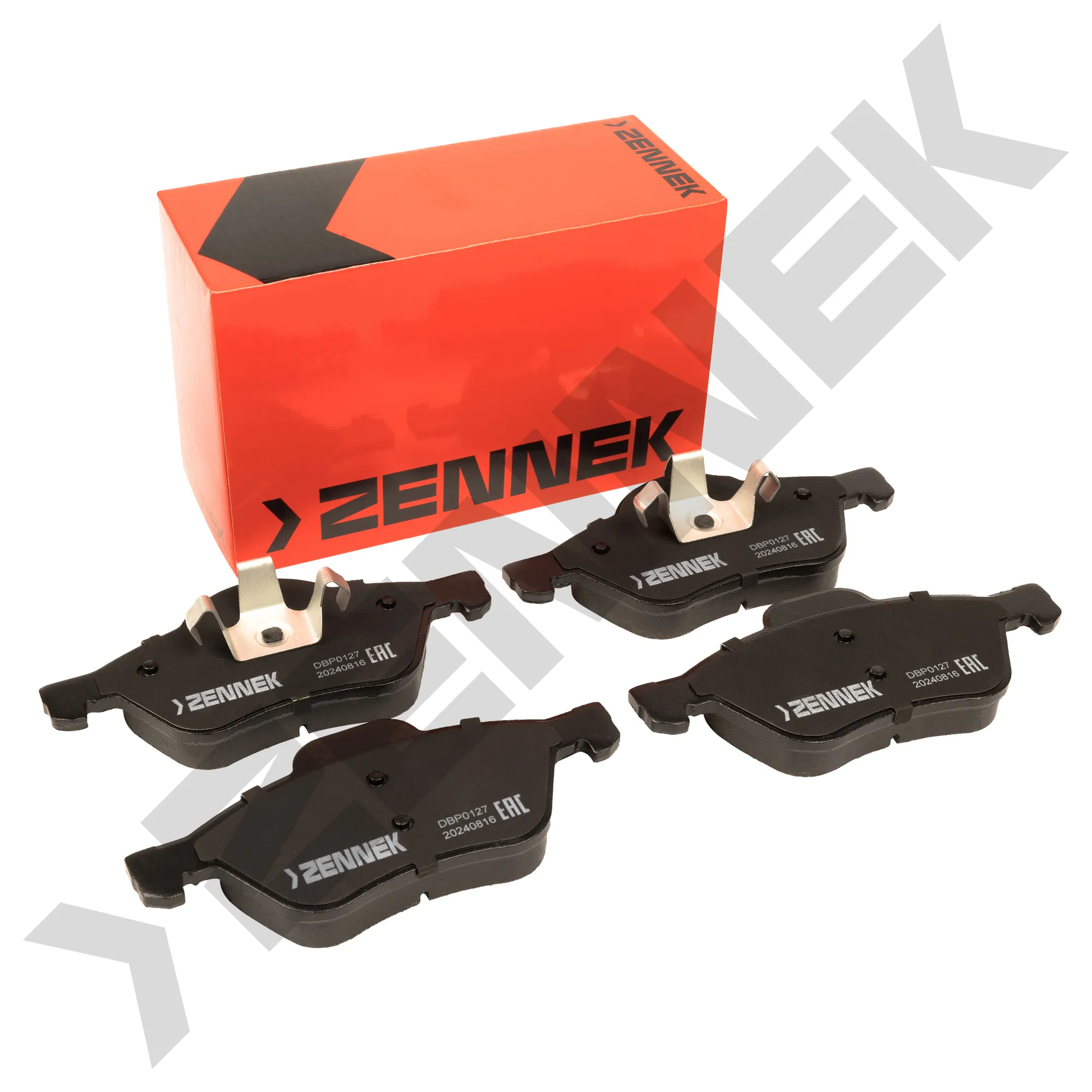 Колодки тормозные дисковые передние RENAULT LAGUNA 01-15, TWINGO 07- ZENNEK DBP0127