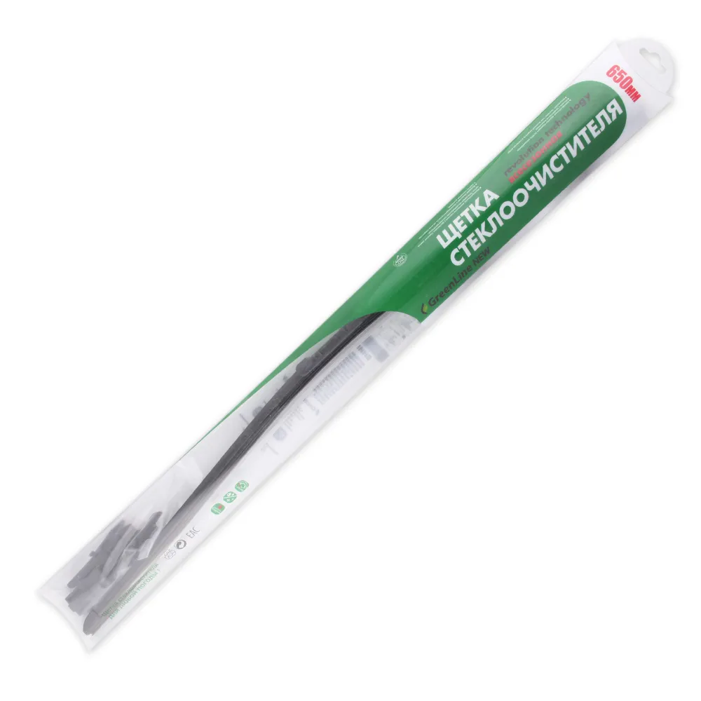 Щетка стеклоочистителя 650 мм бескаркасная 1 шт VK TECHNOLOGY Green Line NEW VT 05641