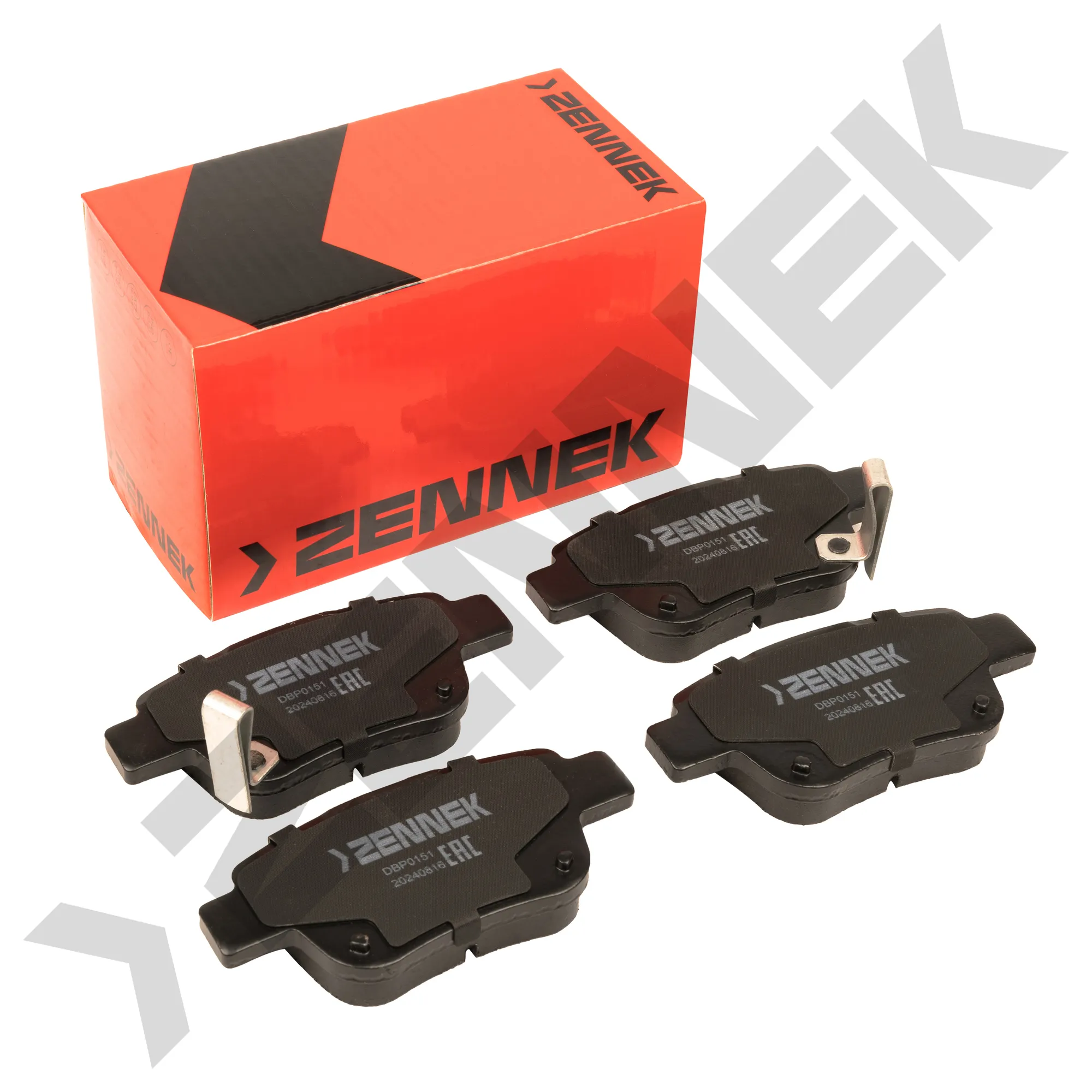 Колодки тормозные дисковые задние TOYOTA AVENSIS 03-08, PREVIA 05- ZENNEK DBP0151