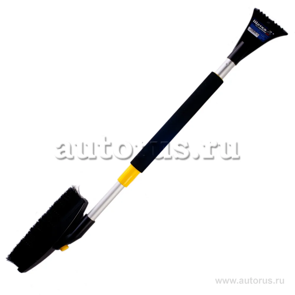 Щетка для очистки снега со скребком и телескопической ручкой SAPFIRE SF-0080