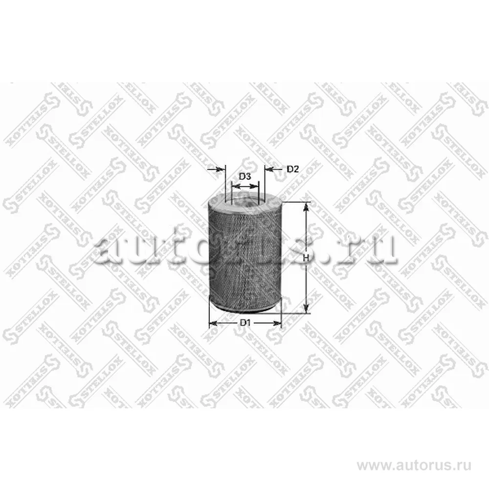 Воздушный фильтр 470-310/195, (гориз.расп.) RVI MAGNUM