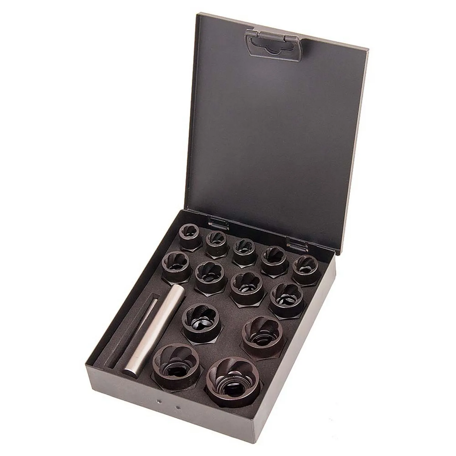 Набор головок-экстракторов для поврежденных болтов, гаек 9-27мм 15 предметов AVSTEEL AV-921096