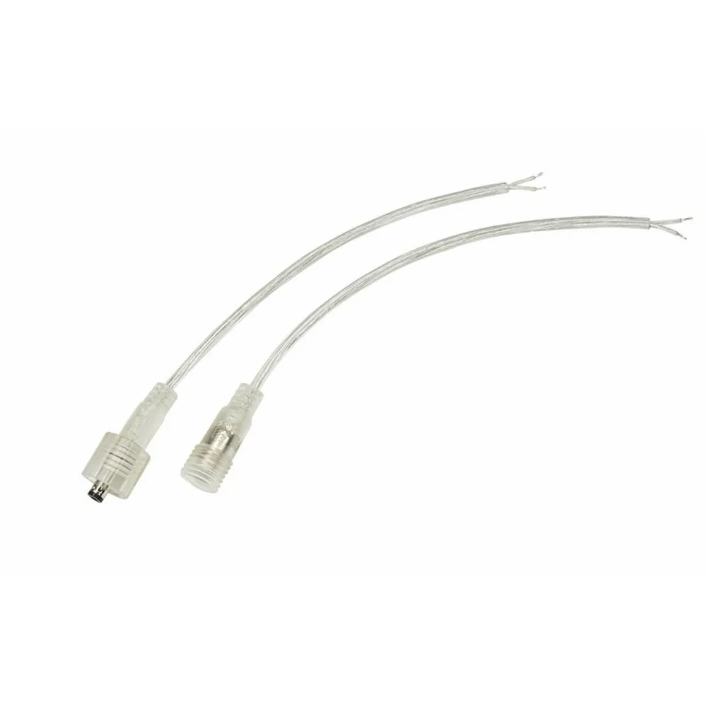 Соединительный кабель (2pin) герметичный (IP67) 2х0.35мм? прозрачный REXANT 11-9322