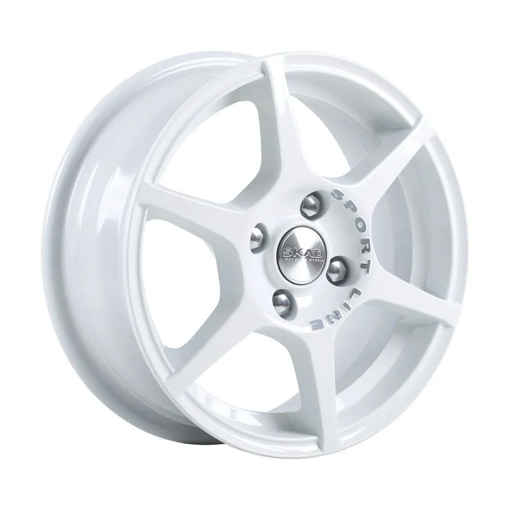 Диск литой R14 5.5J 4x98/58.6 ET38 СКАД Ягуар Алмаз белый 86078426747