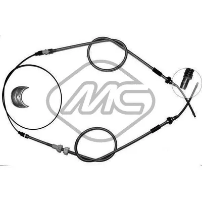Трос ручника FRD SIERRA ALL EXC.6CYL-4X4 Metalcaucho 81750