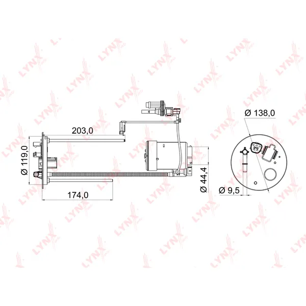 Фильтр топливный LYNXauto LF-969M