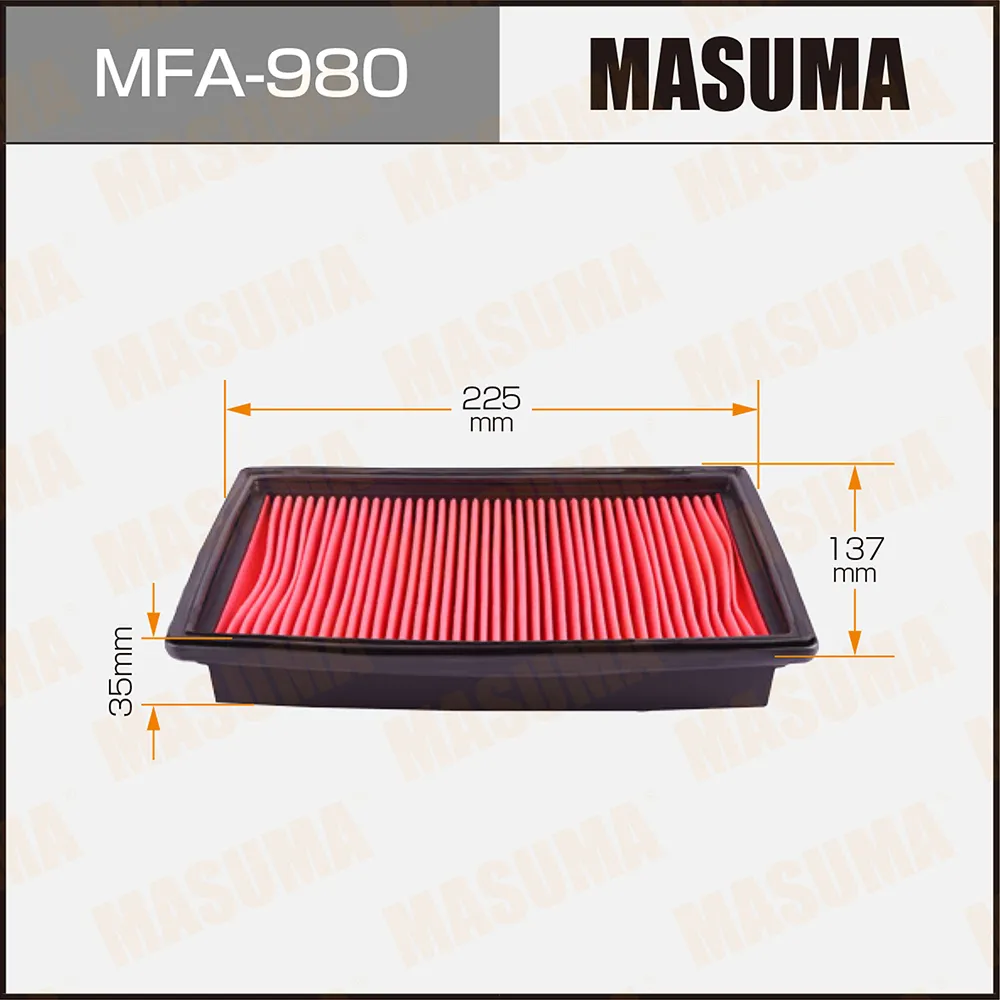 Фильтр возд.HONDA LOGO 96-01 MASUMA MFA980