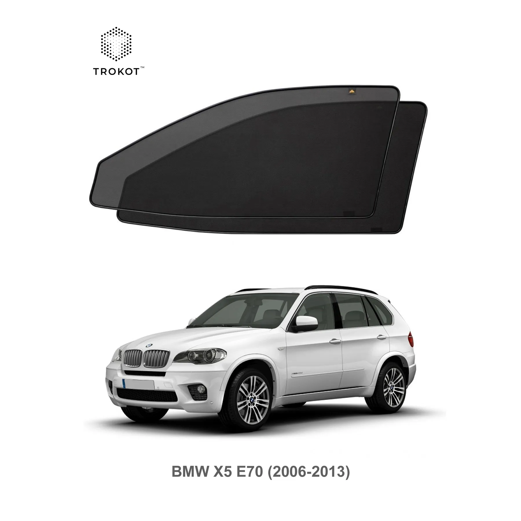 Комплект шторок на передние двери BMW X5 (2) (E70) (2006-2013)