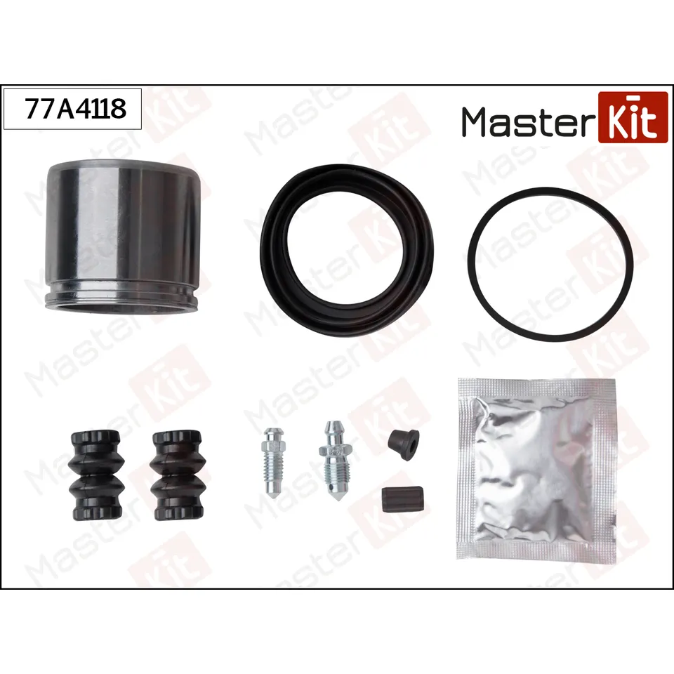 Ремкомплект тормозного суппорта+поршень SMART FORFOUR 01-04-, MITSUBISHICOLT VI, VII 06-04- 77A4118 MASTERKIT 77A4118