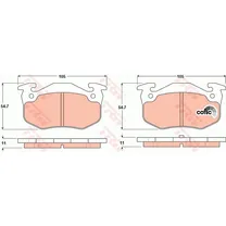 Колодки задние CITROEN Xsara/PEUGEOT 106/206/306/309 TRW GDB1305