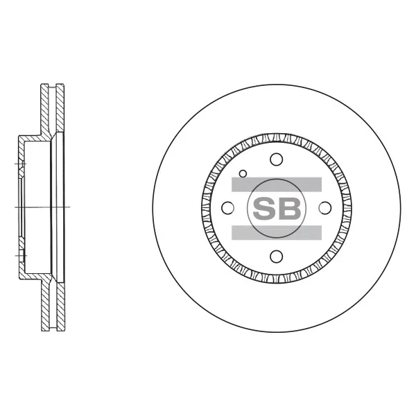 Диск тормозной SANGSIN BRAKE SD3005
