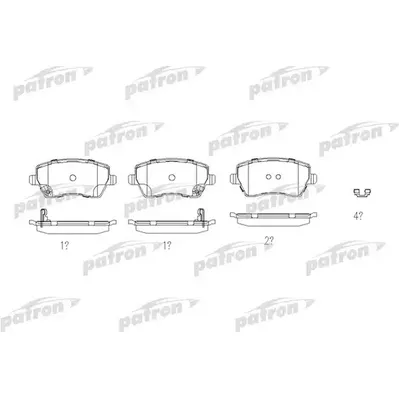 Колодки тормозные дисковые пер. LADA Vesta 15- / SUZUKI Swift III 05- PATRON PBP4069