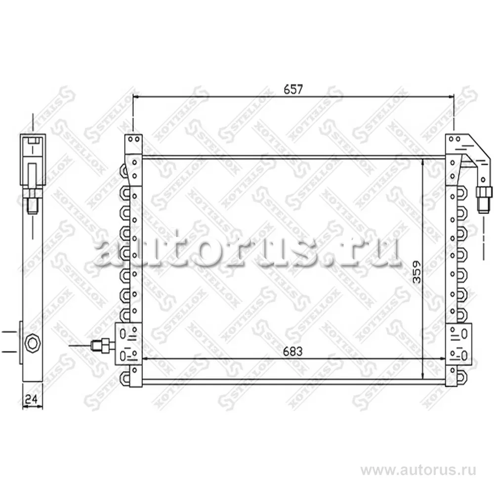 Радиатор кондиц 680x340x20VOLVO STELLOX 8739106_SX