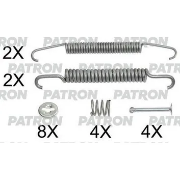 Комплект монтажный тормозных колодок барабанных FIAT: 126 77-00, 127 71-86, 127 PANORAM PATRON PSRK0131