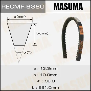 Ремень клиновый рк.6380, 13x991 для рк.6380, 13x991 мм MASUMA 6380