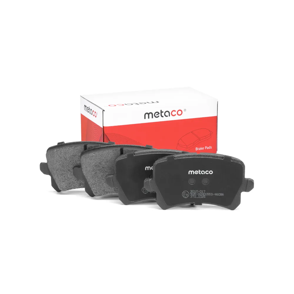 Колодки тормозные задние дисковые к-кт VW PASSAT [B6] / TIGUAN (2007-2011) Metaco 3010-017