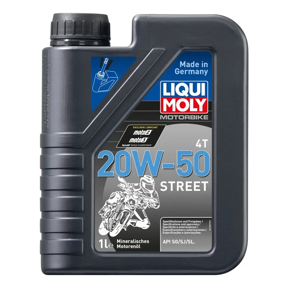 Масло моторное LIQUI MOLY Motorbike 4T Street 20W-50 1 л  1500 / 7632