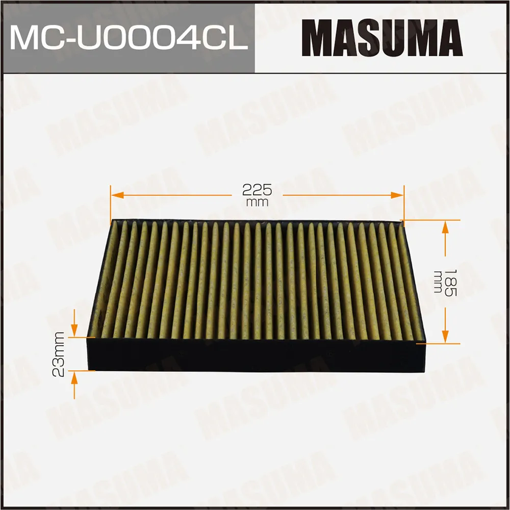 Салонный фильтр AC0278 угольный FORD EXPLORER (1/40) MASUMA MCU0004CL