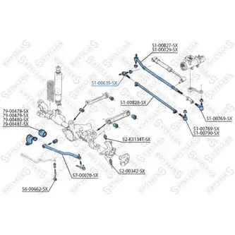 Наконечник рулевой Jeep Wrangler 4WD 91-96, Jeep Cherokee 91-01 STELLOX 51-00635-SX