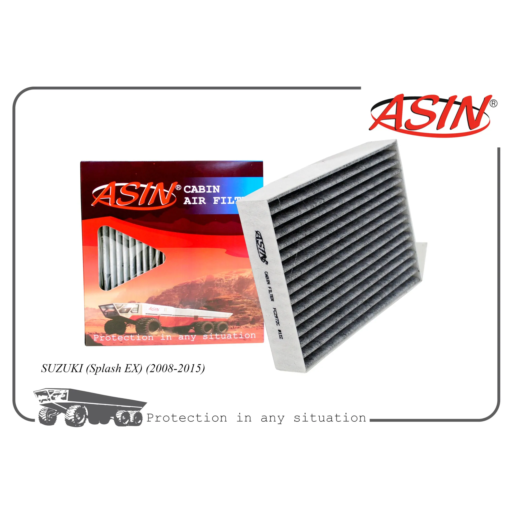 Фильтр салонный 95860-51K00/ASIN.FC2972C (угольный) ASIN ASIN ASIN.FC2972C