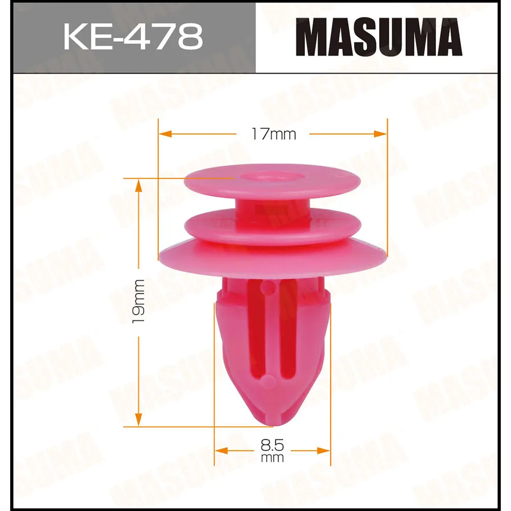 Клипса крепежная MASUMA KE478