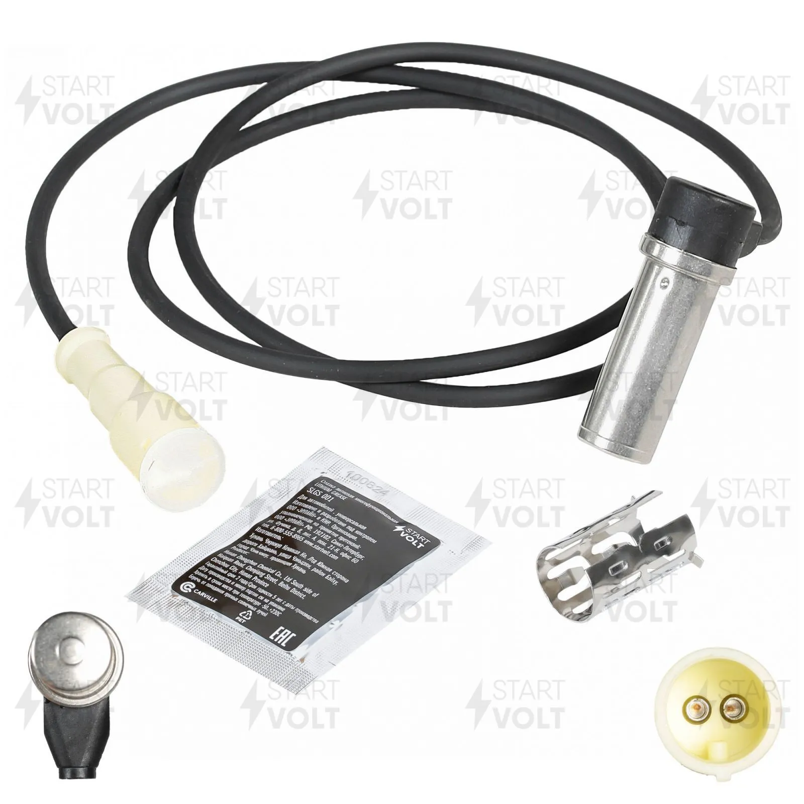 Датчик ABS для а/м ГАЗ 3307-3309/33104 (Валдай) угловой 1000мм STARTVOLT VS-ABS 0301