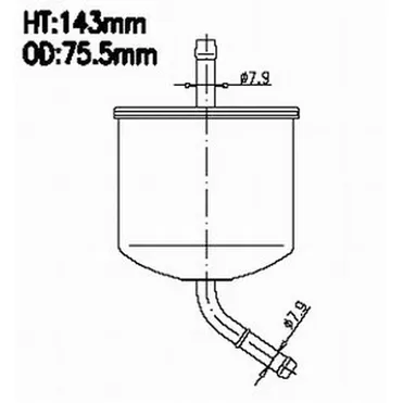 Фильтр топл JS FS896M JS ASAKASHI FS896M