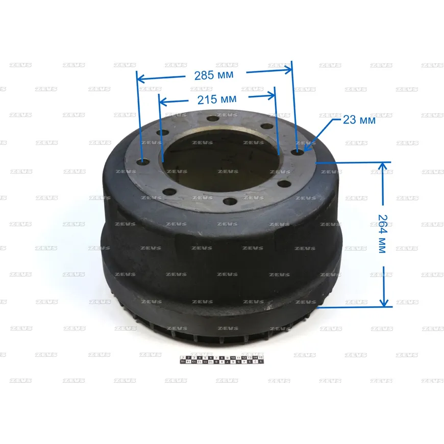 Тормозной барабан ZEVS BD8491