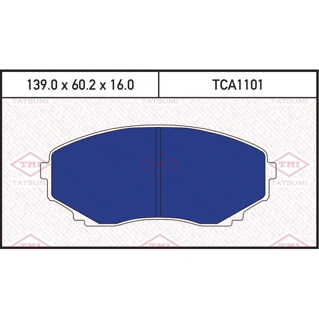 Колодки тормозные дисковые передние MAZDA MPV 95-> TATSUMI TCA1101