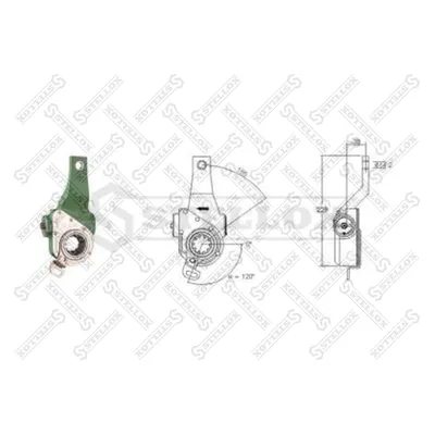 Трещетка автомат., правая передняя KAMAZ -6520, 6460, 6524, Omn STELLOX 85-04113-SX