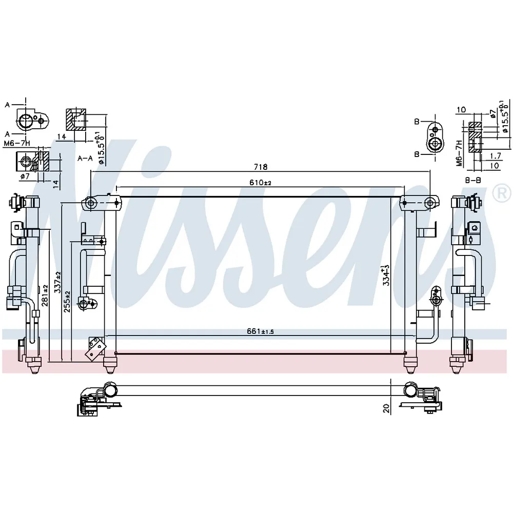 Радиатор кондиционера TOYOTA Land Cruiser J80 90-97