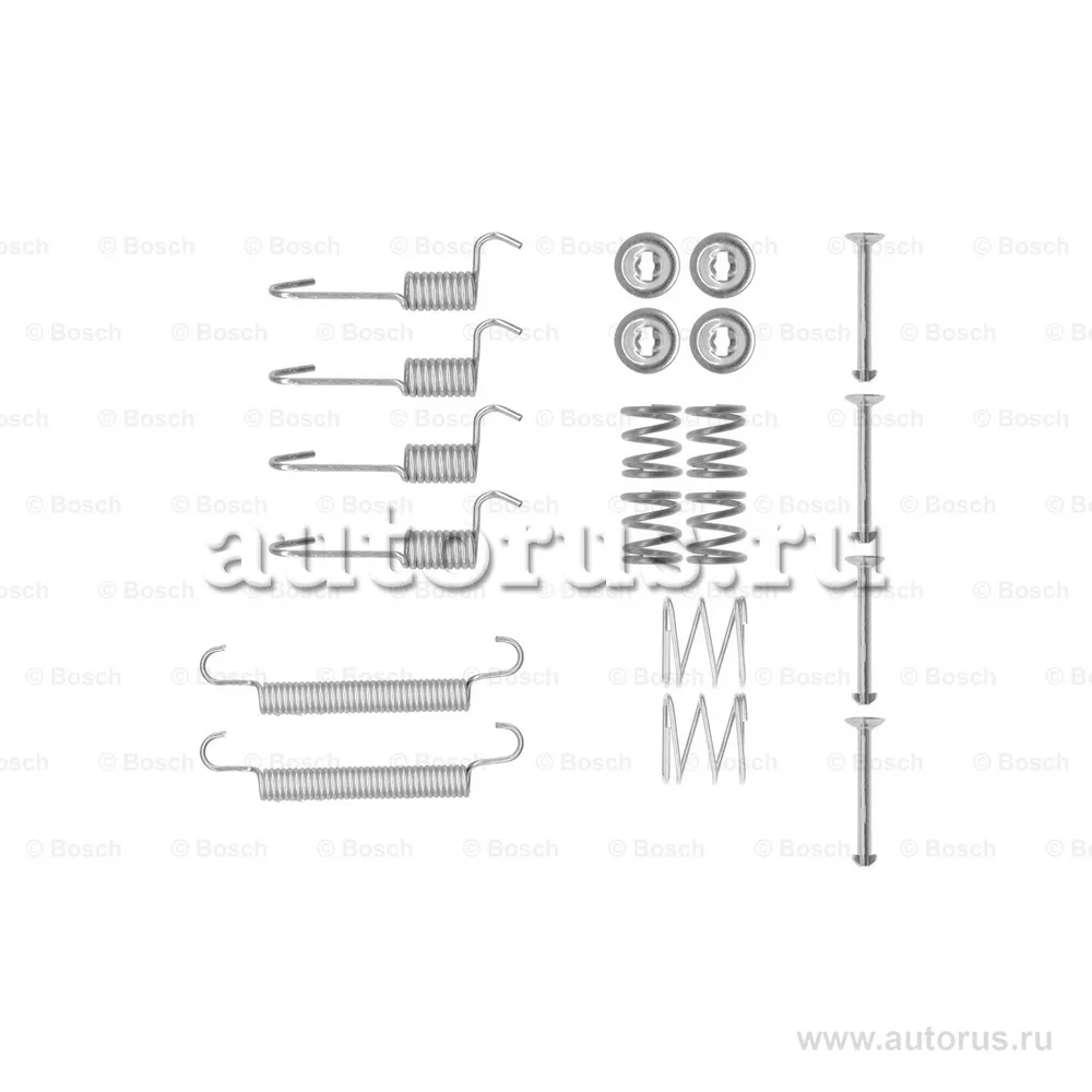 Ремкомплект тормозных колодок задних hyundai accent, kia rio 1.4-1.6 05-10 BOSCH 1987475324