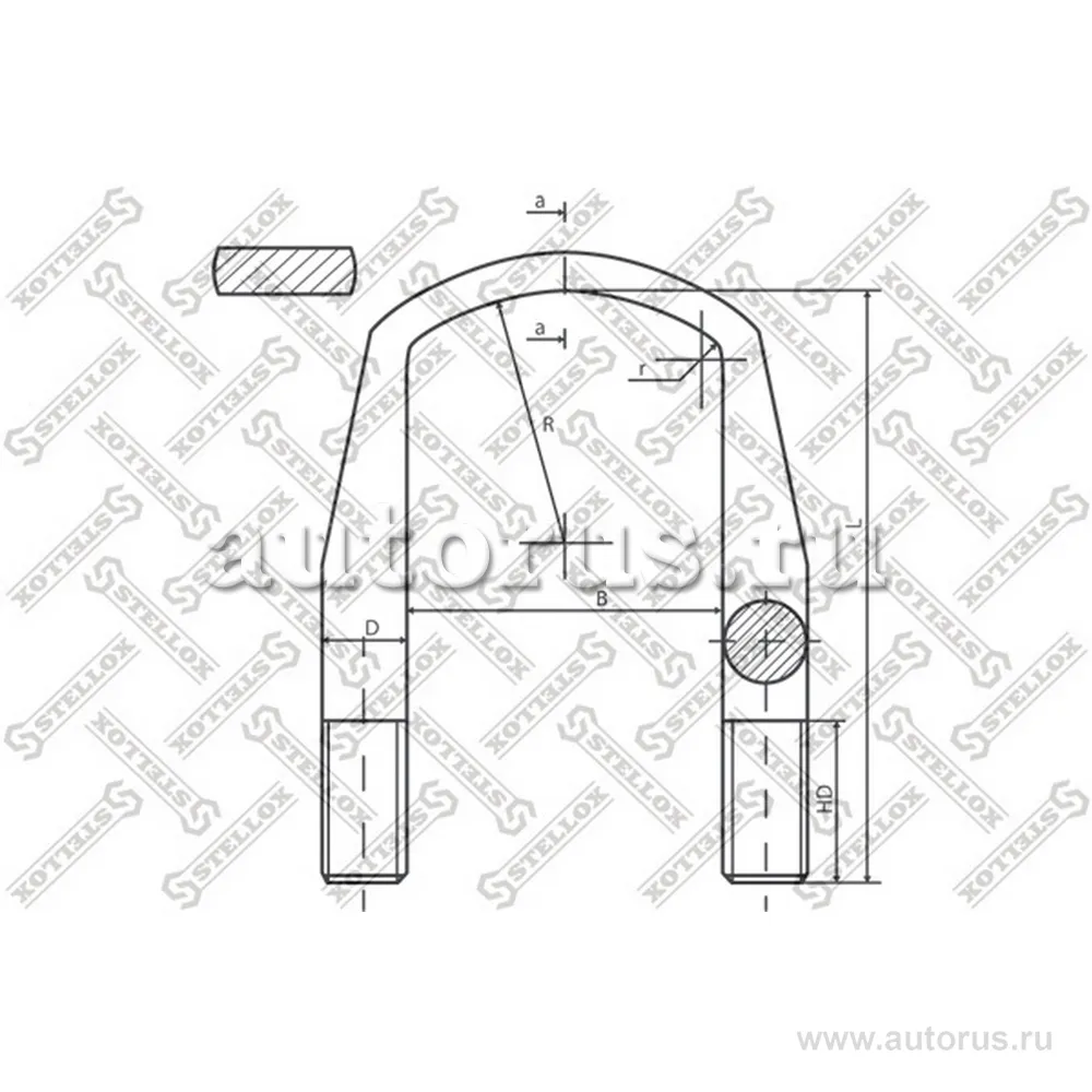 Стремянка 82xM22x1.5x223-П DAF F95 STELLOX 84-64212-SX