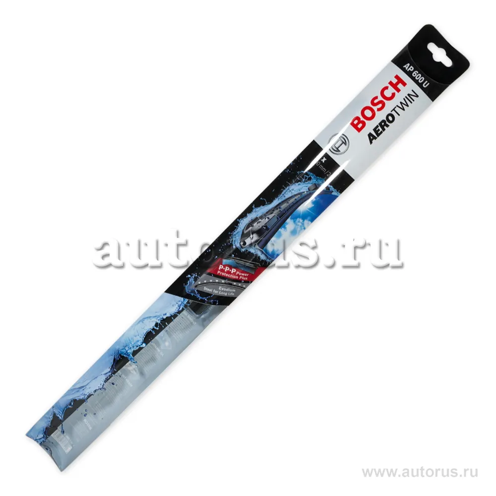 Щетка стеклоочистителя 600 мм бескаркасная 1 шт BOSCH Aero Twin Plus 3 397 006 951