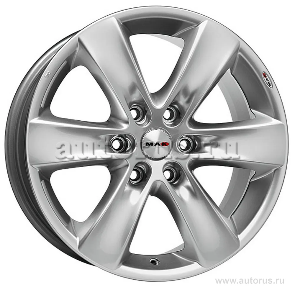 Диск литой R16 7J 6x114.3/66.1 ET30 MAK Sierra Hyper Silver F7060SIS30ZN3