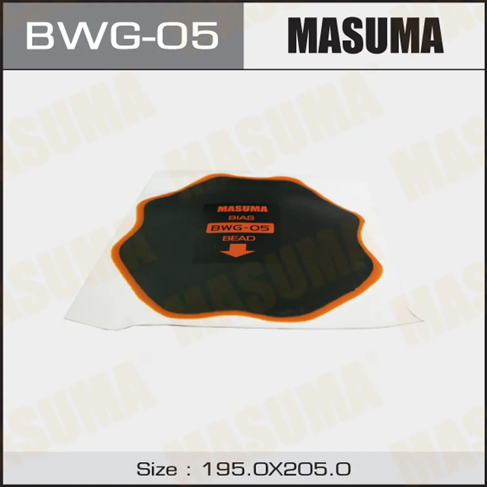 Заплатки MASUMA боковых порезов D210mm. 6 слоев корда MASUMA BWG05
