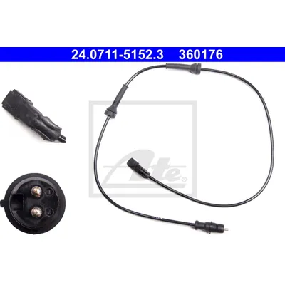 Датчик abs задний renault megane scenic 1.4-2.0i dci 03-09 ATE 24.0711-5152.3