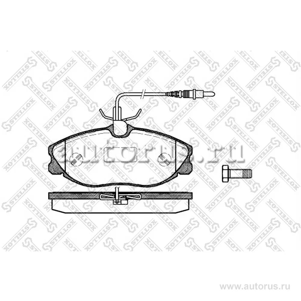 Колодки дисковые п. Peugeot 406 2.0-2.0HDi STELLOX 615 004B-SX