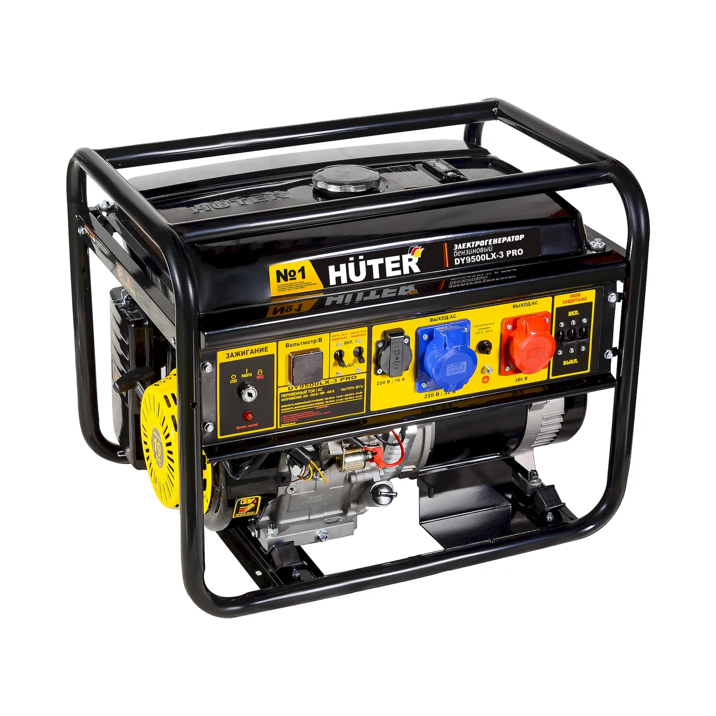 Электрогенератор DY9500LX-3 PRO-электростартер (380В/220В) Huter Huter 64/1/77