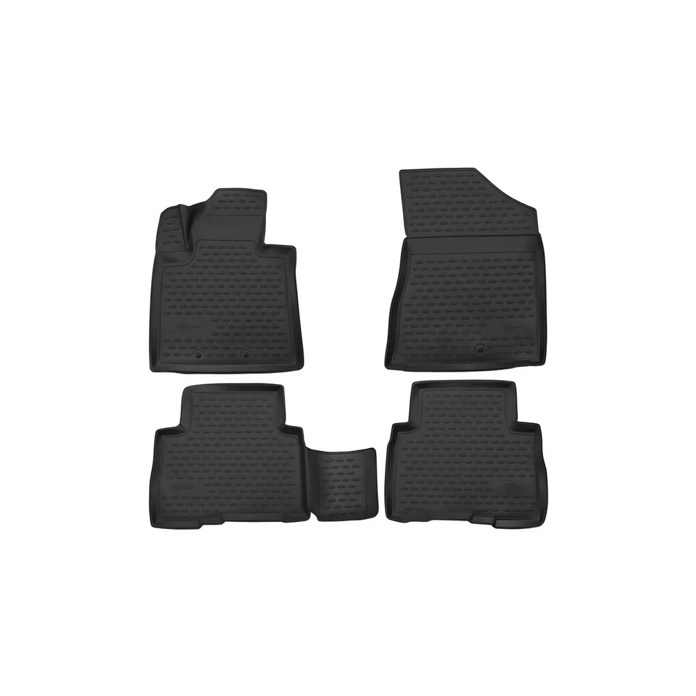 Коврики 3D в салон KIA Sorento, 2012-2015, 4 шт. (ПУ, повышенная износостойкость) FORMAT FORMAT.3D.25.46.210h
