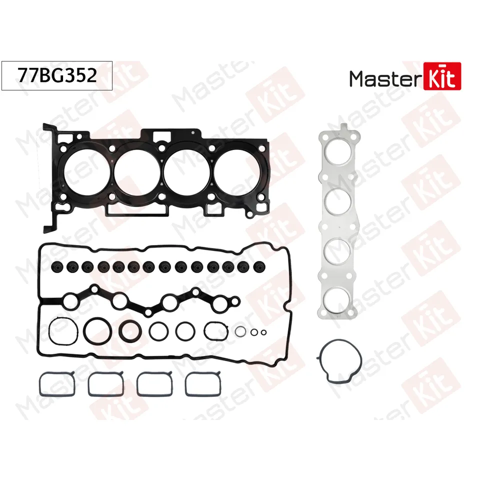 Комплект прокладок ГБЦ Kia OPTIMA G4KD MASTERKIT 77BG352