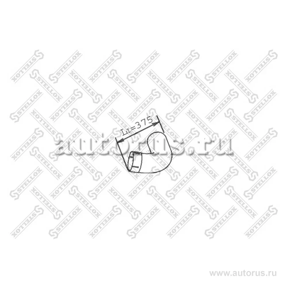 Труба глушителя 1-изг. d110 MAN TGA D2066/D2076/D2866/D2876/D2676 STELLOX 82-03797-SX