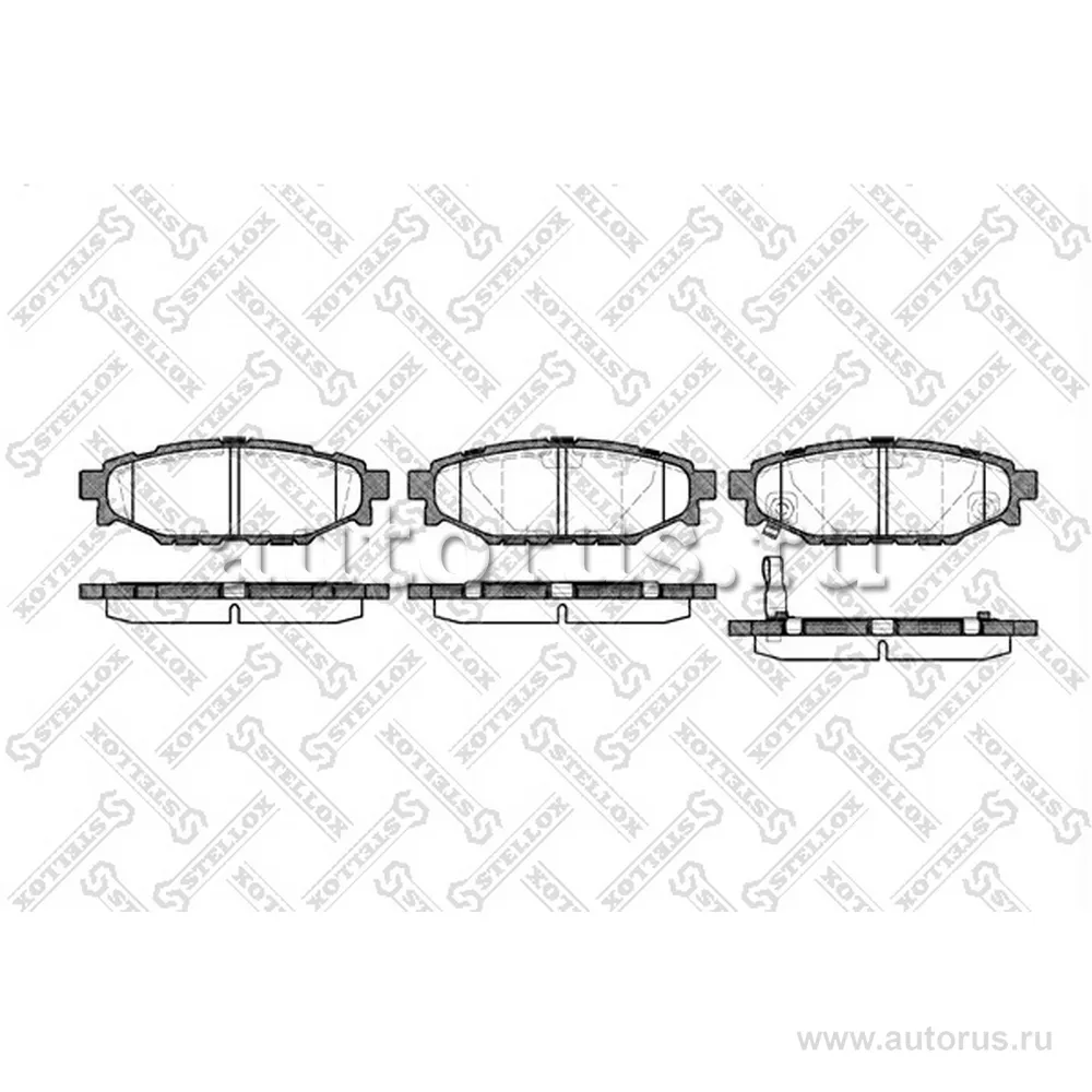 Колодки дисковые з. Subaru Legacy 2.0i/2.5 03> STELLOX 1147 001-SX