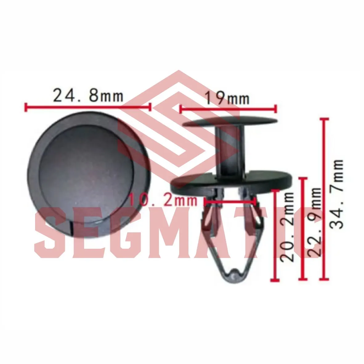 Клипса пластмассовая FORD SEGMATIC SG70203494