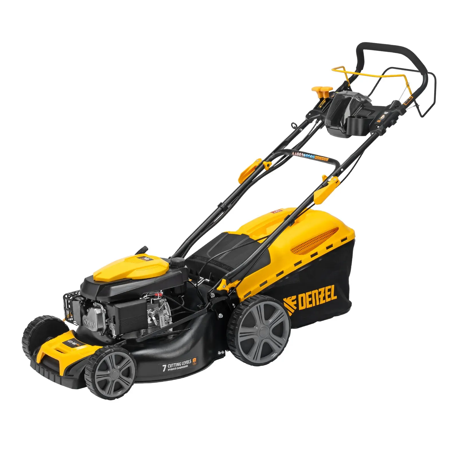 Газонокосилка бензиновая GLD-460SP-VE, 146 см3, шир. 46см, привод, вариатор, эл.старт, 50 л Denzel Denzel 58809