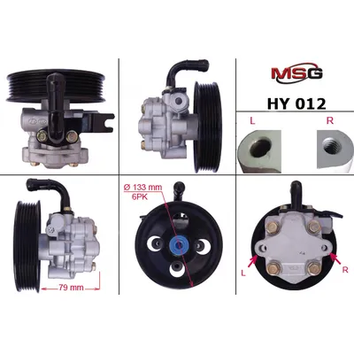Насос гидроусилителя руля HYUNDAI Santa Fe 2006-2010,HYUNDAI Sonata 2006-2010 MSG HY 012